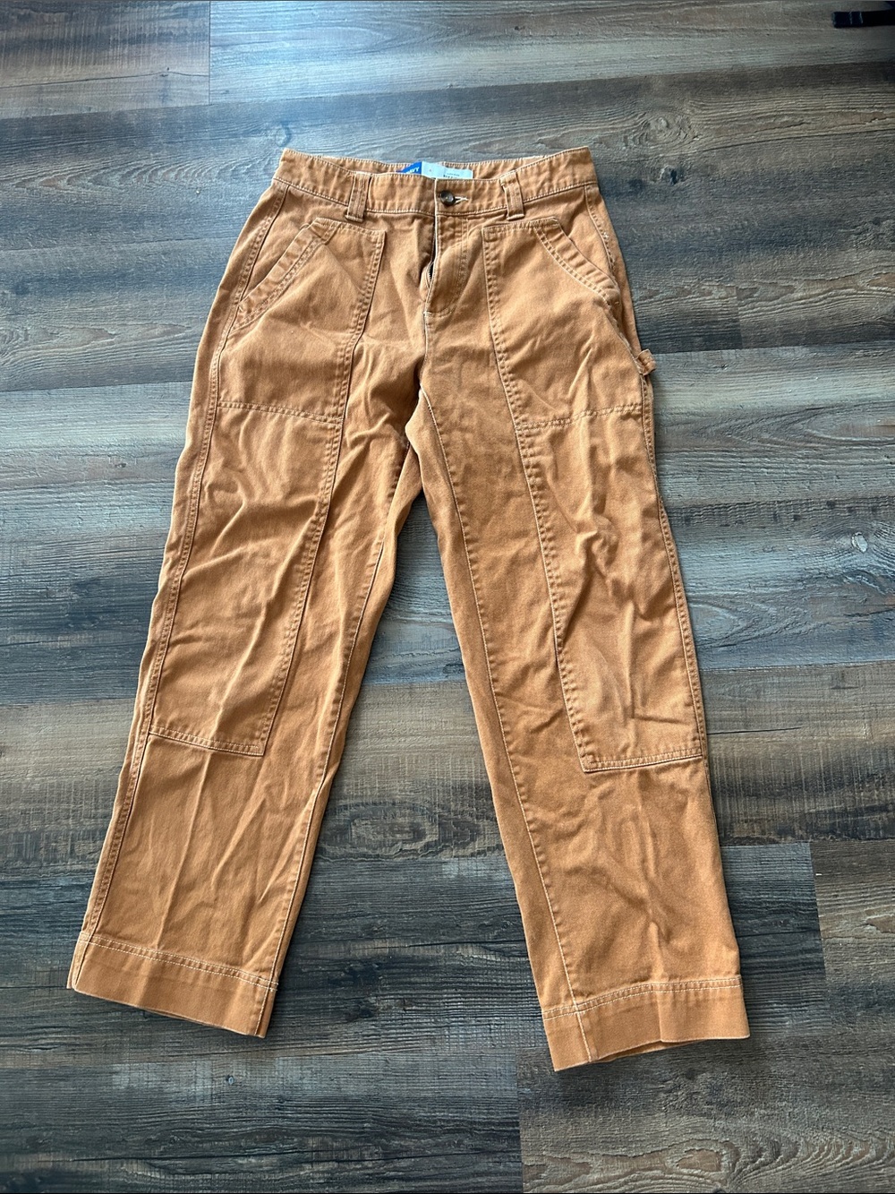 Old Navy Women's Cargo Pants in Rust Orange